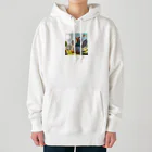 かんぱい工房の明るい子供のハト Heavyweight Hoodie