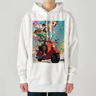 AQUAMETAVERSEのワンちゃん休日を楽しむ　なでしこ1478 Heavyweight Hoodie