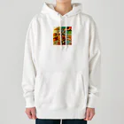 123_maのかわいい猫のイラストグッズ Heavyweight Hoodie