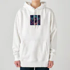 たんたん狸の不気味で可愛い森の不気味で可愛い熊001 Heavyweight Hoodie