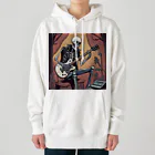 パワドラのロックなスケルトン1 Heavyweight Hoodie