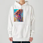 AQUAMETAVERSEのツバの広い帽子と春の花　ラフルール　1859 Heavyweight Hoodie