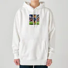 NekoAshiNoBathtubのアメリカンフットボールネコ Heavyweight Hoodie