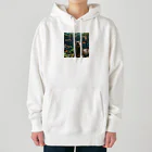 kawausonの水中で気ままに泳ぐ愛らしいカワウソ Heavyweight Hoodie