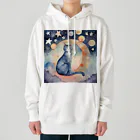 星降る夜にの眠り猫 Heavyweight Hoodie