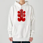 お絵かき屋さんの大入りマーク（赤文字） Heavyweight Hoodie