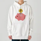 お絵かき屋さんの豚の貯金箱（ポイント） Heavyweight Hoodie