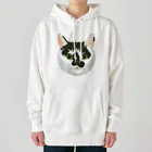 segasworksのねこさんのお顔（白黒ねこ） Heavyweight Hoodie