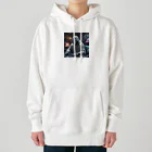 houkのハッキングを試みる骸骨 Heavyweight Hoodie