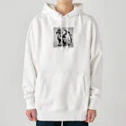 cotaro_worksのドラゴン　鉛筆画23 Heavyweight Hoodie