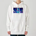 DesignColorsのネオンカラーな夜の少女 Heavyweight Hoodie