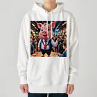 MTHの社内イベントの企画をするミニブタ Heavyweight Hoodie