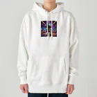 AI妖怪大図鑑のミラーボール妖怪　サタナフィー Heavyweight Hoodie