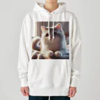 yos-1292583のねこニコばん Heavyweight Hoodie