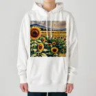 LOGOstylesの愛らしい　ひまわり Heavyweight Hoodie