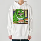 Kyun_uranaiの寿司職人を目指す緑の妖怪 Heavyweight Hoodie