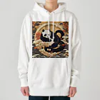 pandownloadの和風の最強パンダ Heavyweight Hoodie