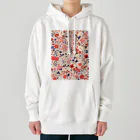 AQUAMETAVERSEの花柄のプリント　なでしこ1478 Heavyweight Hoodie