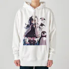 シロクマペンギンの冷極フローズン✕小悪魔ガール Heavyweight Hoodie