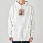 ganeshaのかわいいブタ遊びフェッチ Heavyweight Hoodie