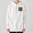 piasのオリジナルグッズアイテム通販のカラフルな家並み Heavyweight Hoodie