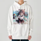 yos-1292583のねこニコばん Heavyweight Hoodie