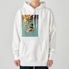 AQUAMETAVERSEの花ブランコに揺られ喜ぶ女の子　ラフルール　1859 Heavyweight Hoodie