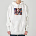 ヲシラリカの美少女　アート Heavyweight Hoodie