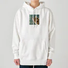 ronstr_のちらりキャット Heavyweight Hoodie