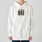 AQUAMETAVERSEの苺狩りで口にほうばんでいる女の子　ラフルール　1859 Heavyweight Hoodie