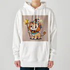 ganeshaの魔法の杖を持ったかわいいライオン Heavyweight Hoodie