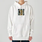 幸運招来の金龍神様 Heavyweight Hoodie