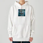 tozaki5573のクジラの親子 Heavyweight Hoodie