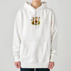 k-nのひまわりを持ったハムスター Heavyweight Hoodie