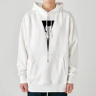 y-sasのファスナー猫　白猫 Heavyweight Hoodie