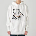 kuroppyiのホワイトタイガー Heavyweight Hoodie