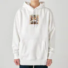 まんじゅ王国の超カワイイDJハムスターが登場 Heavyweight Hoodie