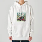 atoyuki_SHOPの可愛い機関車 Heavyweight Hoodie