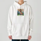 OTIRUBUTUBUTUのおちりぶつぶつ恐竜 Heavyweight Hoodie