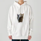 Aさん@😺里親募集中の茶トラとシャムトラ　兄妹猫 Heavyweight Hoodie