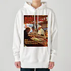 シロクマペンギンの鉄道模型好きの寿司屋の大将 Heavyweight Hoodie