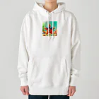 KIglassesのサングラスをかけたハッピーなヒトデ - 海の陽気な仲間！ Heavyweight Hoodie