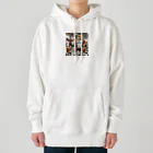 亀蘭タマムシの顔つきが変わった、運動猫 Heavyweight Hoodie