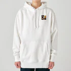 cazlandの未来を見つめる哀愁CAT Heavyweight Hoodie