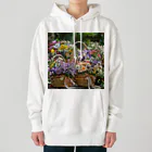 AQUAMETAVERSEの華やかな花が入った花かご　なでしこ1478 Heavyweight Hoodie