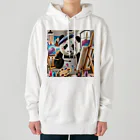 akinyan3128の絵描きのパンダ君 Heavyweight Hoodie