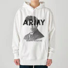 部屋とデニムとわたしのU.S.ARMYな野口英世さん Heavyweight Hoodie