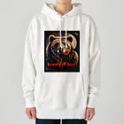 NaturalCanvasのBeware of Bear! Heavyweight Hoodie