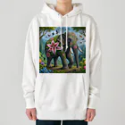 totetunのゆりゆるゾウさん Heavyweight Hoodie