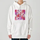 オンラインショップイエローリーフのハート　赤　ピンク　紫　可愛い Heavyweight Hoodie